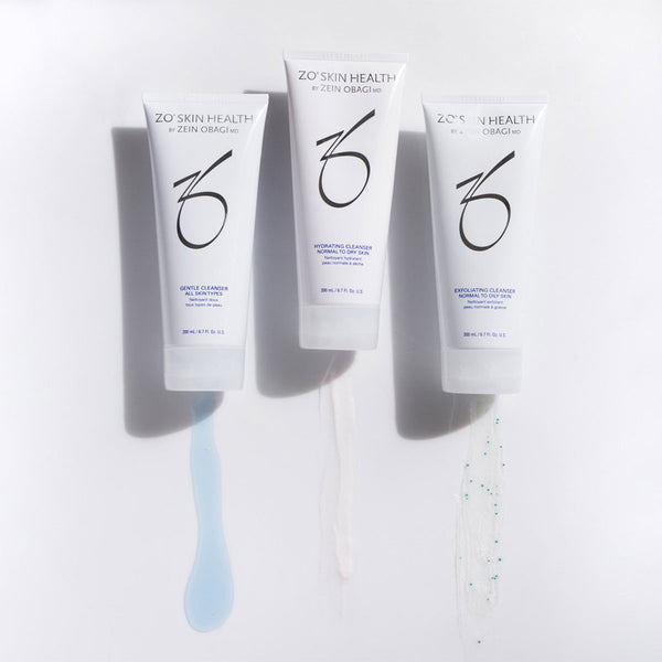 zo skin health exfoliating hydrating and gentle skin face wash cleanser