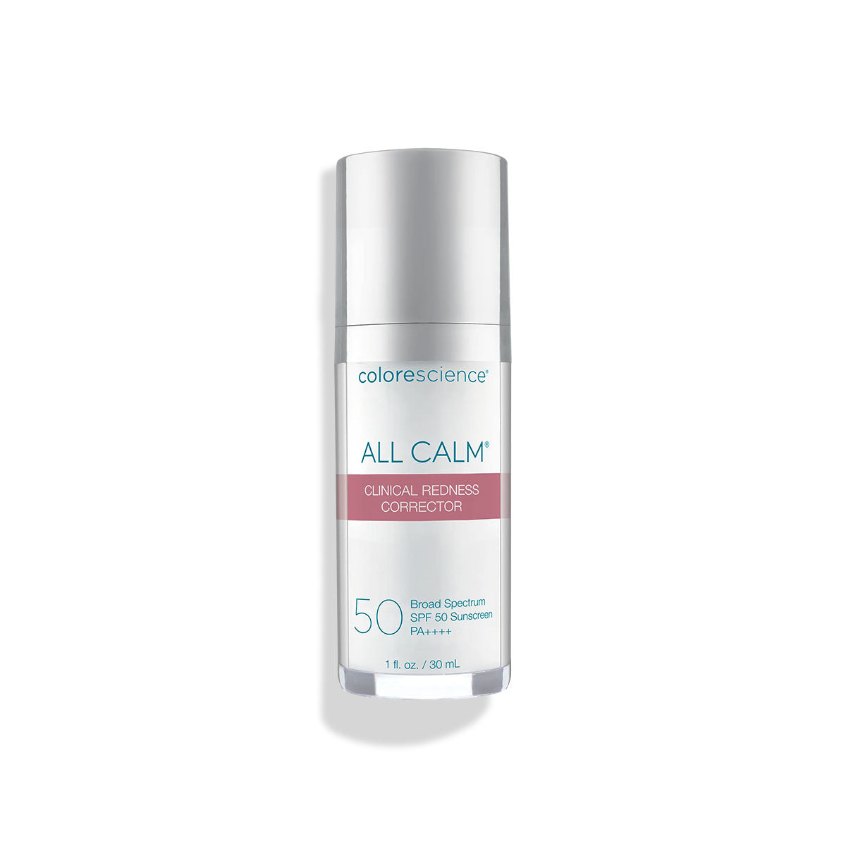 30mL colorescience all calm clinical redness corrector with broad spectrum SPF 50 sunscreen