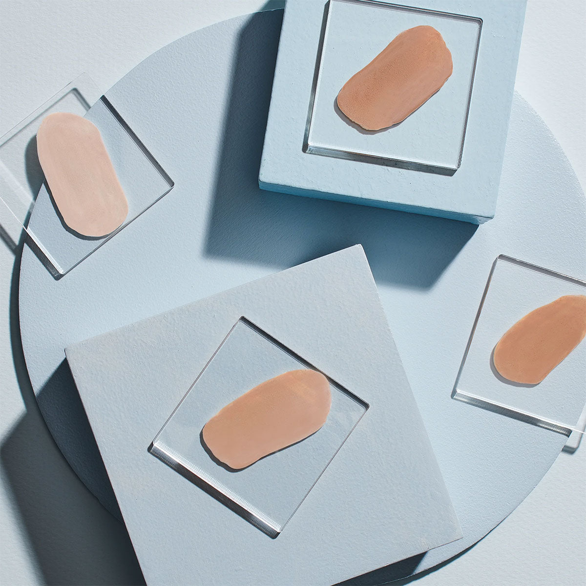Colorescience Face Shield Glow SPF 50 mineral sunscreen swatch flatlay